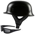 Highway 21 9MM German Beanie Helmet Matte Black with Pitt Hybrid Goggle Bundle