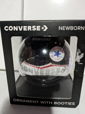 Nuevo Converse All Star adorno recién nacido con botines negro alféizar en caja talla 0-6 meses Foto 1 de 4