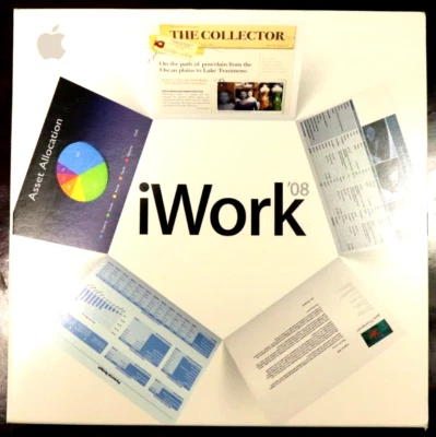 Apple MAC iWork '08 Retail Install Disk in Box with Manual MAZ90Z/A EX/NM F7 - Image 1 of 4