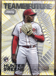 2022 Topps Stadium Club Hunter Greene Team Of The Future RC Insert #TOF-20 Reds