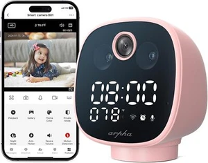 Video Baby Monitor App Control 1080P WiFi Baby Monitor Camera Night Lamp Indoor - Picture 1 of 8