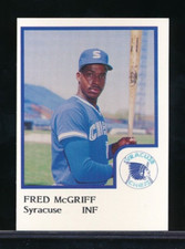 1986 ProCards Syracuse Chiefs Fred McGriff Rookie XRC rookie RC HOF