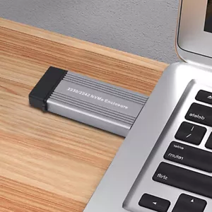 USB/Type-c Dual Interface NVME Case SSD M.2 Adapter USB3.1 Gen2 10Gbps SSD Box - Afbeelding 1 van 12