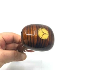 GEAR SHIFT KNOB ZEBRANO GOLD GOLDEN AUTOMATIC FOR MERCEDES W124 W126 W201 W202 - Foto 1 di 4