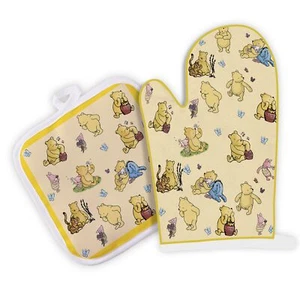 Winnie Oven Mitts and Pot Holders Sets of 2 Scald and Heat Proof Funny Kitche... - Picture 1 of 6