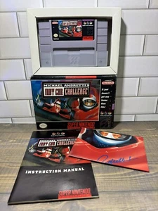SNES Michael Andretti's Indy Car Challenge - CIB komplett in Box schön! Getestet - Bild 1 von 14