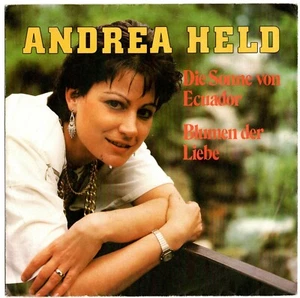 Vinyl-7"-Cover # only Cover # Andrea Held # Sonne von Ecuador # ORC # 1987 # vg - Bild 1 von 2
