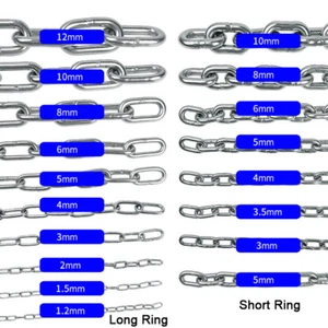 304 Stainless Steel Short /Long Link Chain Welded Security Link Hanging 1.2~12mm - Picture 1 of 14