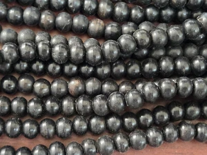 250+ STCK. SCHWARZE RUNDE BÜFFELHORN PERLEN BASTELN SCHMUCKHERSTELLUNG 10 MM - Bild 1 von 4