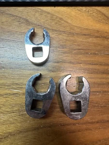 3 PCS Snap-On 3/8 Drive Open End Crowfoot Flare Nut Wrenches FRH160S FRH180S - Bild 1 von 5