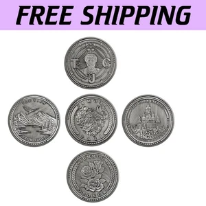 Set of 5 Stoic Challenge Coins - Daily Reminders for Mindfulness & Resilience - Picture 1 of 8