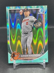 Bowman Chrome Gunnar Henderson Aqua Raywave Refractor 2025/199 - Imagen 1 de 3