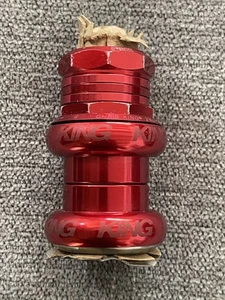 Chris King GripNut 2Nut, 1" threaded, Red sotto voce headset NEW*** - Picture 1 of 6