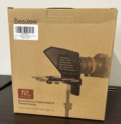 Teleprompter Desview T2 para Smartphone Tablet Cámara DSLR con Control Remoto Foto 1 de 2