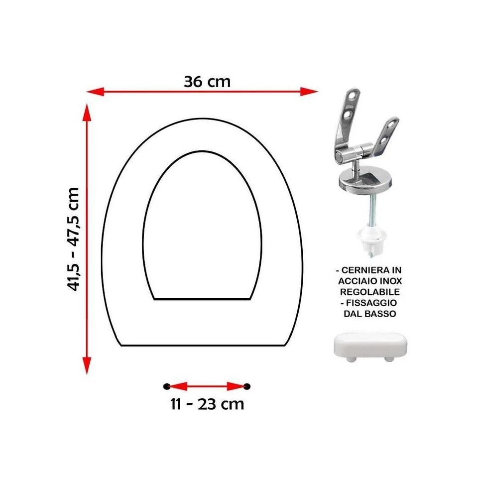SEDILE COPRIWATER COMPATIBILE GRAVENA PENDY BIANCO - Immagine 1 di 1