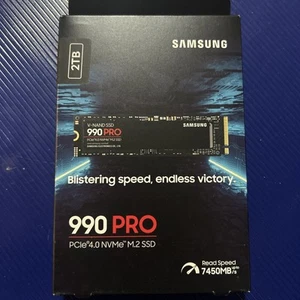 Samsung - 990 PRO 2TB Internal SSD PCle Gen 4x4 NVMe New Sealed MZ-V9P2T0B/AM - Afbeelding 1 van 2