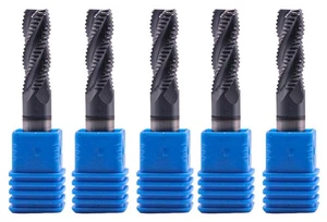 Fresas de extremo de desbaste de carburo sólido de 3/8", ALCrSiN nano recubiertas, 4 flautas, 35... - Imagen 1 de 7