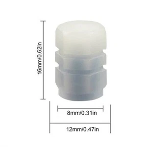 Wheels Luminous Valve Car Valve Stems 16*12*12mm 4/8/16PCS Fluorescent-Blue - Picture 1 of 48