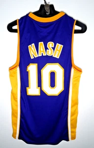 Adidas Los Angeles Lakers Jersey Small Mens Steve Nash Home Purple Sewn - Picture 1 of 5