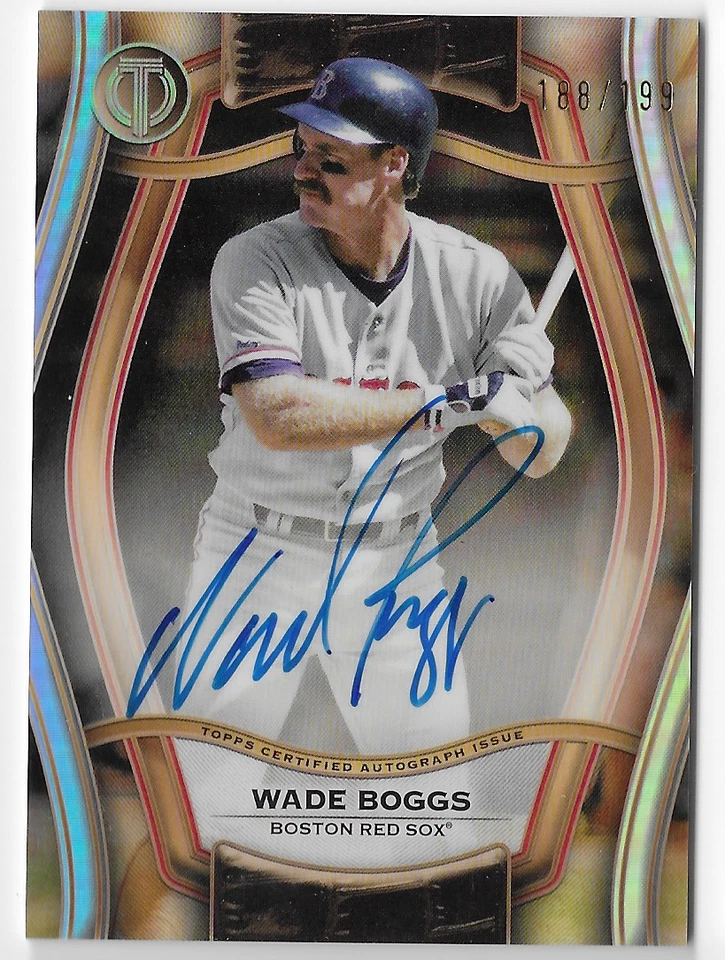 WADE BOGGS 2025 TOPPS TRIBUTE AUTO AUTOGRAPH CARD #188/199! - Image 1 of 1