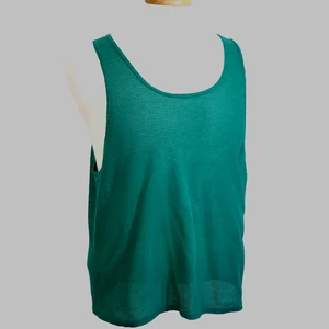Vintage 1970s Basic Editions Mens Athletic Mesh Tank Top Muscle Shirt USA Size L - Picture 1 of 7