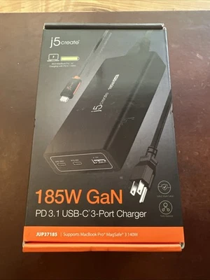 New j5create 185W GaN PD 3.1 USB-C 3-Port Charging Dock - SEALED - Image 1 of 3