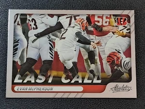 Evan McPherson - Last Call 2022 Panini Absolute #LC-14 Bengals Football Card - Picture 1 of 2