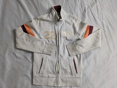 Sudadera Hollister Para Hombre Talla M Gris Cremallera Completa HCO Surf Team Y2K Envejecida Foto 1 de 4