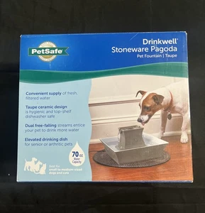 PetSafe Drinkwell Porcellana Pagoda Pet Fontana PWW00-14440 Nuova Scatola Sigillata - Foto 1 di 6