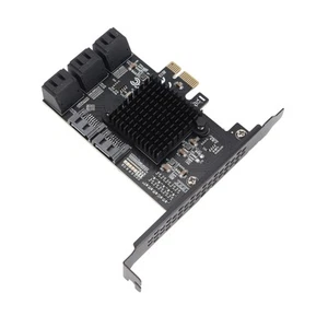 PCIE Card Built In PCI‑E 1X Interface 8xSATA3.0 Output Interfaces Expans CB - Afbeelding 1 van 22
