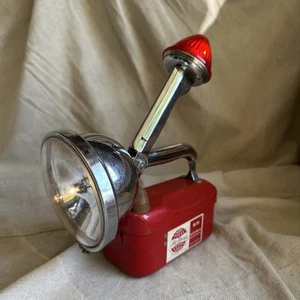 Vintage Big Beam No 164 Taschenlampe Laterne blinkend rot Leuchtfeuer Lampe 6 Volt USA - Bild 1 von 13