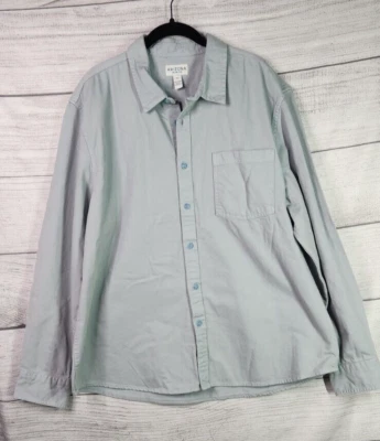 Camisa de mezclilla para mujer Arizona manga larga azul con botones teñida azul Ashley XXL Foto 1 de 4