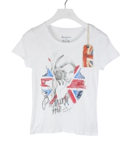 PEPE JEANS Michy Out T-shirt Women's SMALL Short Sleeve Crew Neck London UK - Picture 1 of 9