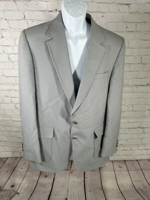 Blazer Chaqueta De Colección Oakton Ltd Colección Clásica Gris Claro Dos Botones EE. UU. 44L Foto 1 de 4