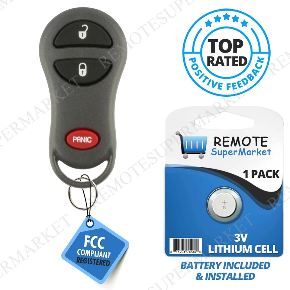 For 1999 2000 2001 2002 2003 2004 Jeep Grand Cherokee - Keyless Remote Key Fob - Image 1 of 1