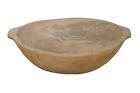 Carved Wooden Trencher Dough Bowl Fruit Centerpiece Trough 16"