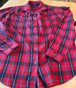WOOLRICH KARIERTES HEMD MIT KNÖPFEN OBERTEIL BLUSE DAMEN GR. M - Bild 1 von 5