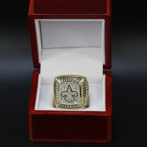 New Orleans Saints Championship Replica Ring With Display Case - Picture 1 of 5
