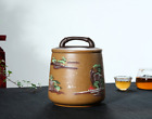 Sealed Tea Canister With Lid Hand Carved Tea Jar For Loose Tea Real Yixing Zisha