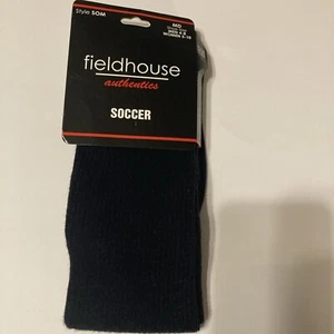 Men/Boys Navy 1 PairSoccer Socks Cushioned Size Men:shoe4-8 Women/boy Shoe 5/10 - Picture 1 of 4