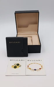 Scatola BULGARI per orologio pelle nera Rare box watch Black case vintage  - Bild 1 von 20