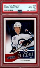 2011-12 UPPER DECK VICTORY MARK SCHEIFELE ROOKIE PSA 10 GEM MINT UD RC 11-12