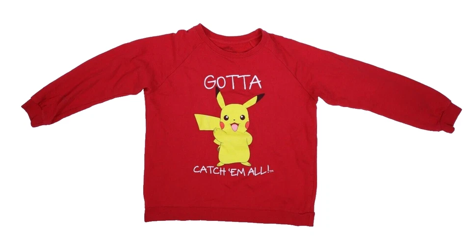 Sudadera Pokemon Mujer Roja Manga Larga Pikachu Gotta Catch Em All M Foto 1 de 4