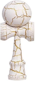 Street Kendama f Lee Style [Special Surface Treatment] Full Crack (White x Gold) - Bild 1 von 5