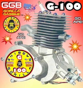 NEW 80cc/100cc 2-Stroke MOTORIZED BIKE ENGINE ONLY FOR MOTORIZED BIKES AND KITS - Picture 1 of 11