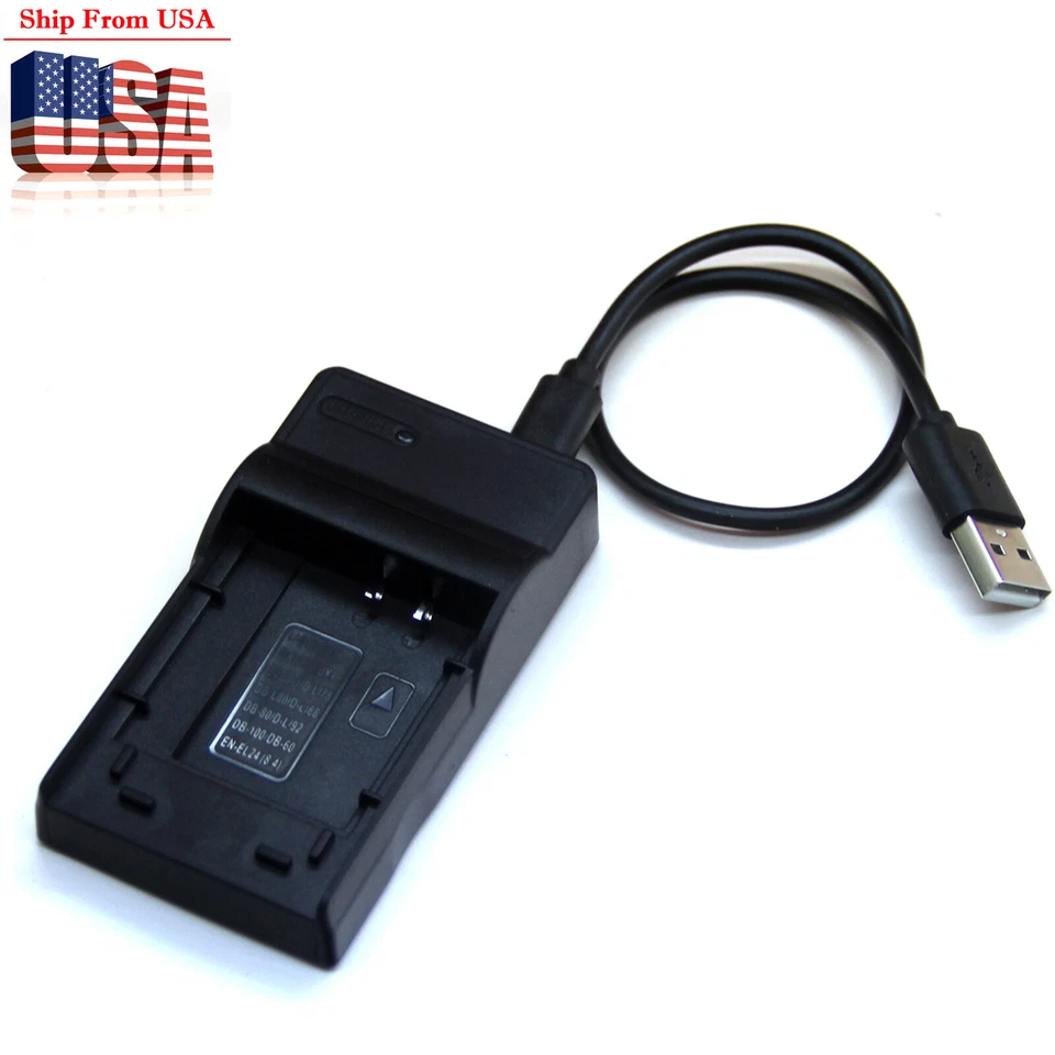 Battery Charger For Casio Exilim EX-S5 EX-S6 EX-S7 EX-S8 EX-S9 QV-R200 QV-R300 - Image 1 of 4