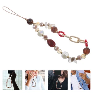Handy Kette Büro Anti Verlorenes Telefon Lanyard Telefonanhänger Perlen - Zdjęcie 1 z 12