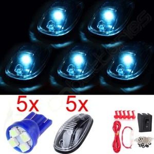 5pcs 12V 3528 4SMD T10 LED Clear 822072AC Cab Marker Top Light + Wring pack - Picture 1 of 9