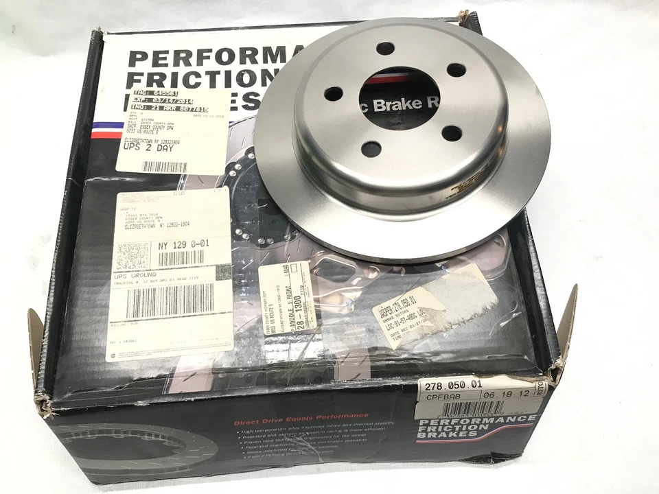 Disc Brake Rotor-Z Rated Brake Rotor Rear Performance Friction 278.050.01 - Image 1 of 2