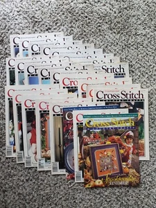 Vintage Cross Stitch and Country Crafts Magazine Lot of 25 Issues 1988-93 - Picture 1 of 5